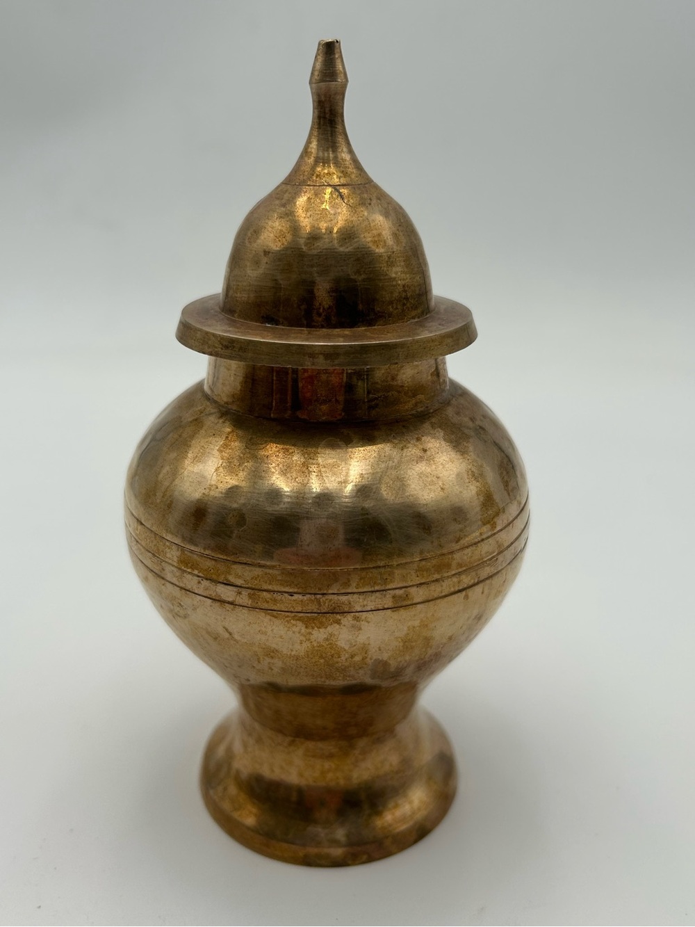 Vintage Brass Ginger Jar